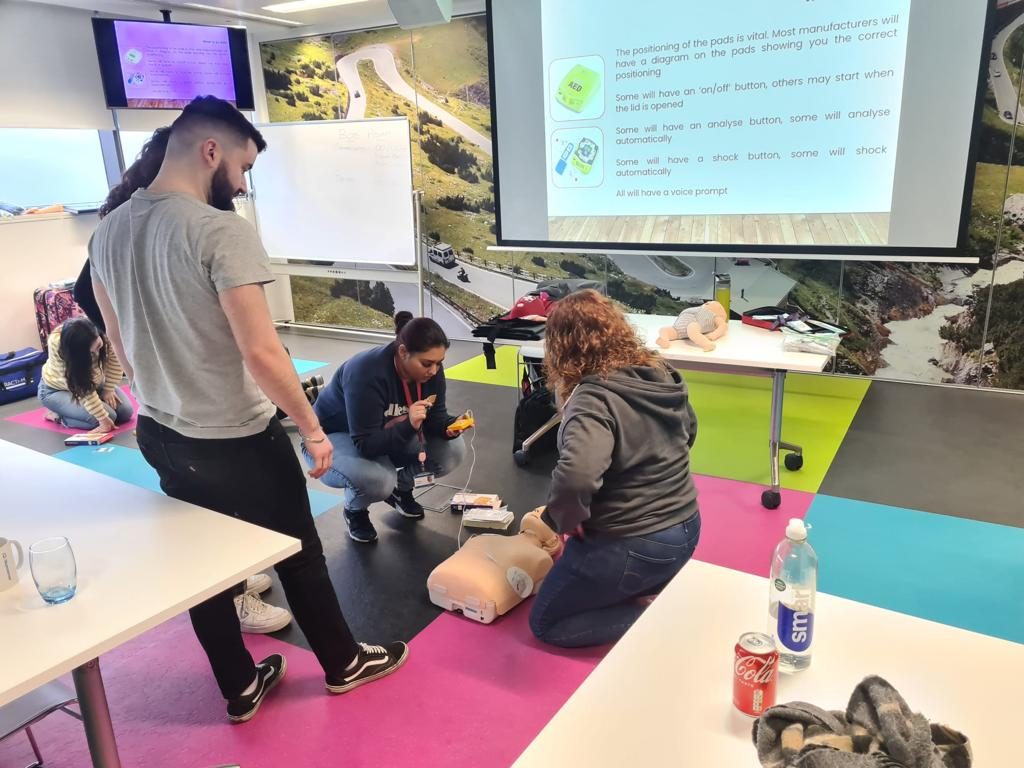 first aid training in progress
